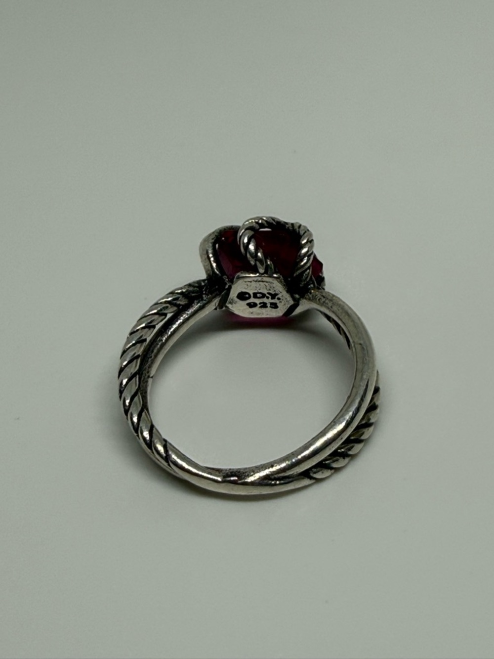David Yerman, pink tourmaline wrap ring with white diamonds - Picture 4 of 4